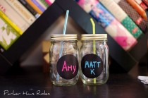 wedding photo - Make It: Chalkboard Mason Jars 