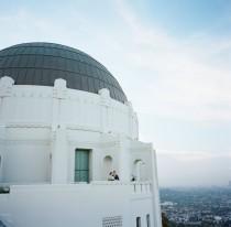 wedding photo - Early Morning Griffith Park Observatory Elopement: Jane + Adam