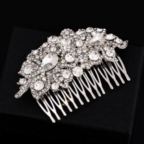 wedding photo -  crystal bridal hair comb images shop online