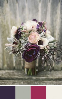 wedding photo - 5 Dark Purple Color Palettes For Your Wedding Day.