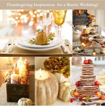 wedding photo - Thanksgiving Wedding Party Decorating Ideas