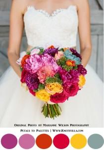 wedding photo - Colorful Bouquets: 15 Most Colorful Wedding Bouquets So Far