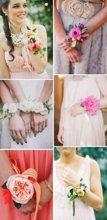 wedding photo - Something A Little Different For The Girls: Bridesmaid Corsages