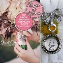 wedding photo - Giveaway : Enter To Win An Owl Origami Bridal Bouquet Keepsake Locket With Crystals And Charms