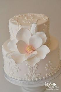 wedding photo - DK Designs: Large Form Magnolia Cake Flower