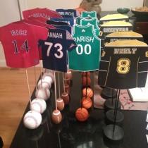 wedding photo - Boston Sports Themed Table Numbers  