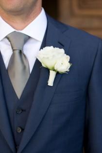 wedding photo - Groom In Navy Suit