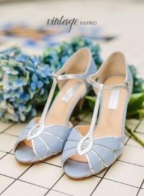 wedding photo - Top 20 Something Blue Wedding Shoes
