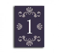 wedding photo -  Printable Table Numbers DIY Instant Download Elegant Table Numbers Purple Eggplant Wedding Table Numbers Printable Table Cards (Set 1-20)