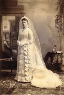 wedding photo - Vintage Brides (Florence Folger On Her Wedding Day, 1887 ...)