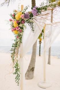 wedding photo - A Romantic Lavender And Yellow Wedding