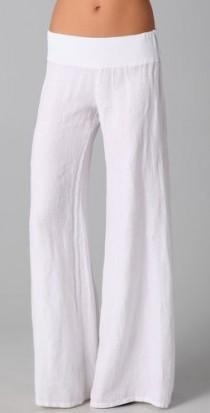 wedding photo - Linen Wide Leg Pants