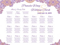 wedding photo - DIY Printable Wedding Seating Chart 