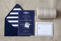 wedding photo - Nautical Knot Wedding Invitation Sample