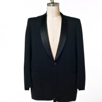 wedding photo - Men's Black Tux Jacket 60's/70's Vintage Mayer Israel's of New Orleans size 42?