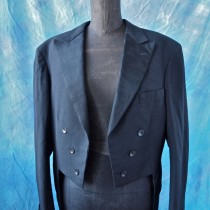 wedding photo - Shipping Sale until Oct.12: 30's Tails Wedding Groom Tuxedo Jacket Gerhard Skusa Amazing  Vienna Black Art Deco Buttons