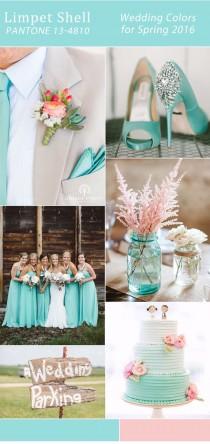wedding photo - Top 10 Wedding Colors For Spring 2016 Trends From Pantone