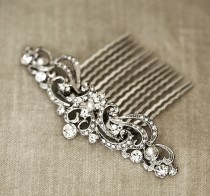 wedding photo - Art Nouveau Bridal Hair Comb 
