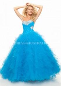 wedding photo -  Buy Australia Ball Gown Blue Sweetheart Organza Evening Dress/ Prom Dresses /Quinceanera Dresses 2013 PAZ by MLGowns 93037 at AU$186.26 - Dress4Australia.com.au