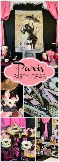 wedding photo - French / Parisian / Birthday "Paris Spa Party"