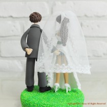 wedding photo - Wedding Cake Topper - Custom Cake Topper - Sensual Theme Topper - Funny Cake Topper -  Custom Wedding Cake Topper