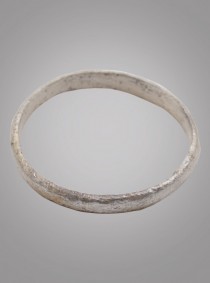 wedding photo - Ancient Viking Silver over Bronze Wedding Band Jewelry C.866-1067A.D. Size 10 1/2   (19.9mm)(BRR851)