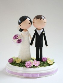 wedding photo - custom wedding cake topper
