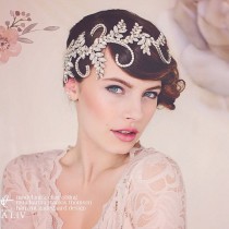 wedding photo - Wedding Tiara. Statement Headpiece. Bridal Crystal Headpiece Tiara. The Audrey Crystal Bridal Headpiece #139
