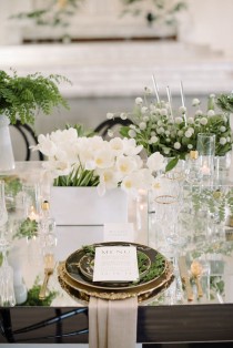 wedding photo - Green And White Wedding Ideas 