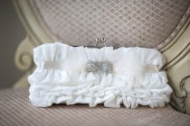 wedding photo - Wedding Handbag, Ivory Bridal Clutch, Bridal Purse