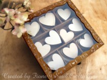 wedding photo -  Personalized Rustic Wedding Wooden Hearts Guestbook Alternatives for Wedding Guest's Cards Advice or Advise Box Jewelry Box Gift Box