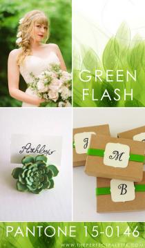wedding photo - Pantone - Green Flash 15-0146