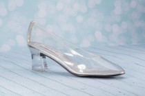 wedding photo - 2"  Cinderella Shoe - Fairy Tale Shoes - Medium Heel Shoe - Wedding Shoes  -  Wedding Shoe Cinderella - Cinderella Princess Wedding Shoe