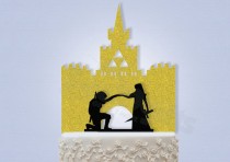 wedding photo - Link and Zelda with Castle Topper