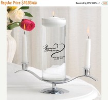 wedding photo - Floating Wedding Candle - Personalized Unity Candle - Floating Candle (377)