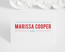 wedding photo - Place Cards, Escort Cards, Seating Cards - Contemporary Stack Design -  Deposit