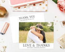 wedding photo - Boho Wedding Thank You Card