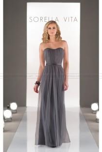 wedding photo -  Sorella Vita Strapless Floor Length Gown Style 8468