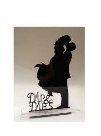 wedding photo - Add a KEEPSAKE display option by Adding Removable Spikes and Display Base to any Cake Topper