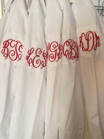 wedding photo - Monogrammed Shirt/ Monogrammed Oxford/ Monogrammed Button Up/ Getting Ready Shirt/ Bridal Party Oxford/ Mrs. Shirt/ Bridesmaid Shirt