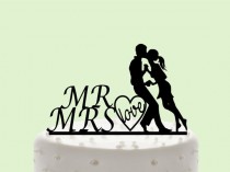 wedding photo -  Young Bride and Groom, Pure love, Empyrean love, Romantic filings, Wedding Cake Topper, Cake Decor, Silhouette Bride and Groom,