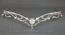 wedding photo - Sunrise Circlet in Sterling silver - wedding headpiece tiara inspired by medieval celtic renaissance and LOTR themes