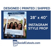 wedding photo - Printed & Shipped Instagram Style Cutout Frame 