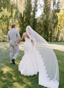 wedding photo - Beautiful Lace Mantilla Veil