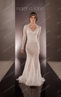 wedding photo -  Martina Liana Lace Sleeve Wedding Dress Style 699