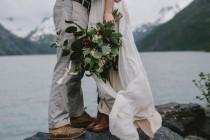 wedding photo - Alaskan Elopement Inspiration At Portage Lake