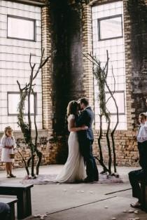 wedding photo - Natural Industrial Wedding At The NP Event Space