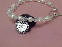 wedding photo - Future Daughter In Law Wedding Gift Bracelet Welcome to the Family Keepsake