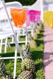 wedding photo - Hawaiian Shirts, Pineapples & Baby Goats: A Light-Hearted Tiki Party in New England