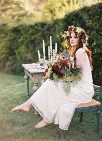 wedding photo - A Fall Feeling: An Eclectic Bohemian Styled Shoot by Amber Events